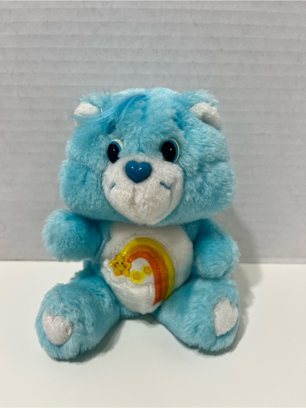 CARE BEARS Vintage 6” Wish Bear plush stuffed animal 80’s toy retro